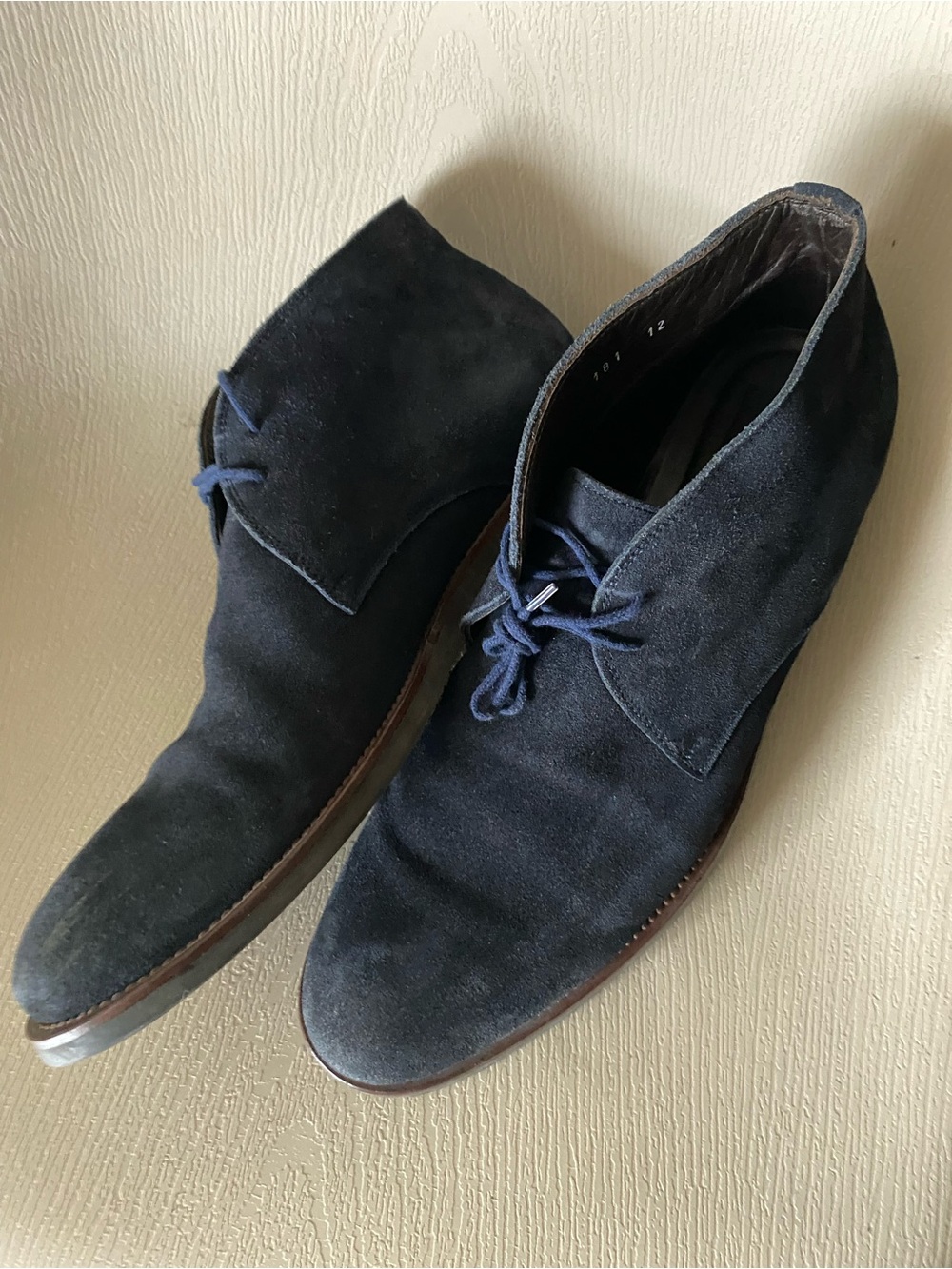 to boot new york blue suede chukka boots men size 12